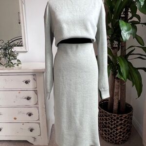 Crop Sweater and Skirt